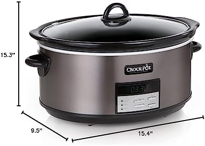 8 Quart Programmable Slow Cooker with Auto Warm - Curated Catalog C0