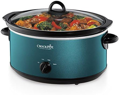 7 Quart Manual Slow Cooker – Turquoise - Curated Catalog G3