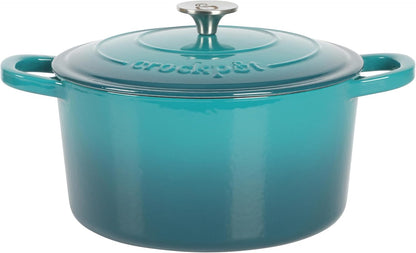 3 Quart Enameled Cast Iron Dutch Oven – Aqua - Curated Catalog B7