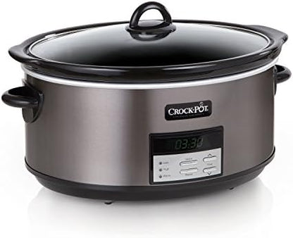 8 Quart Programmable Slow Cooker with Auto Warm - Curated Catalog C0