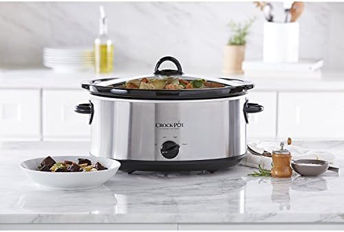 7 Quart Oval Manual Slow Cooker – Stainless Steel - Curated Catalog Y9