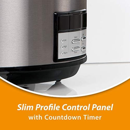 8 Quart Programmable Slow Cooker with Auto Warm - Curated Catalog C0