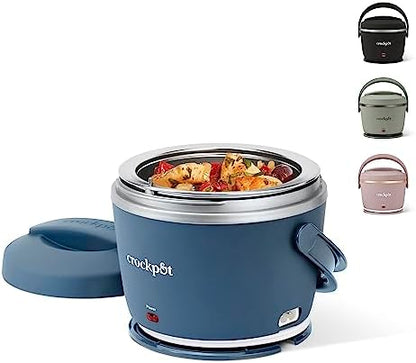 Electric Lunch Box Food Warmer 20oz – Faded Blue - Curated Catalog B2