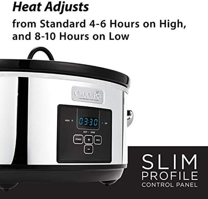 7 Quart Programmable Slow Cooker – Polished Platinum - Curated Catalog F3