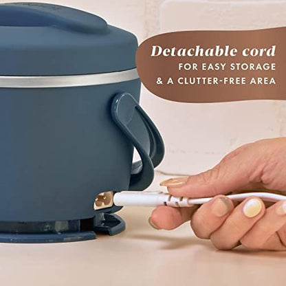 Electric Lunch Box Food Warmer 20oz – Faded Blue - Curated Catalog B2