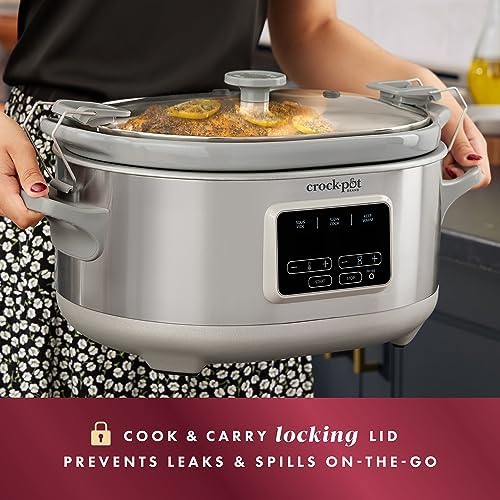 7 Quart Programmable Cook & Carry Slow Cooker - Curated Catalog E6