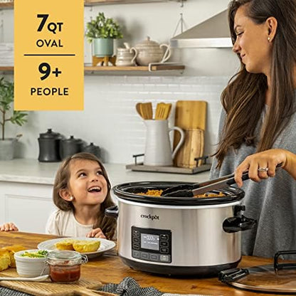 7 Quart Portable Programmable Slow Cooker with Timer - Curated Catalog Z6