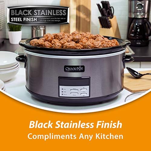 8 Quart Programmable Slow Cooker with Auto Warm - Curated Catalog C0