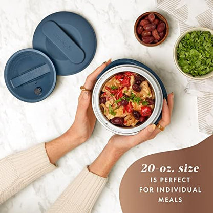 Electric Lunch Box Food Warmer 20oz – Faded Blue - Curated Catalog B2