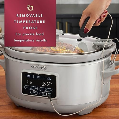 7 Quart Programmable Cook & Carry Slow Cooker - Curated Catalog E6