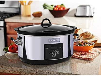 7 Quart Programmable Slow Cooker – Polished Platinum - Curated Catalog F3