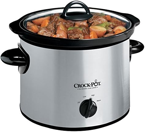 3 Quart Manual Slow Cooker – Silver - Curated Catalog I5
