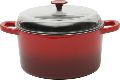 3 Quart Enameled Cast Iron Dutch Oven – Aqua - Curated Catalog B3